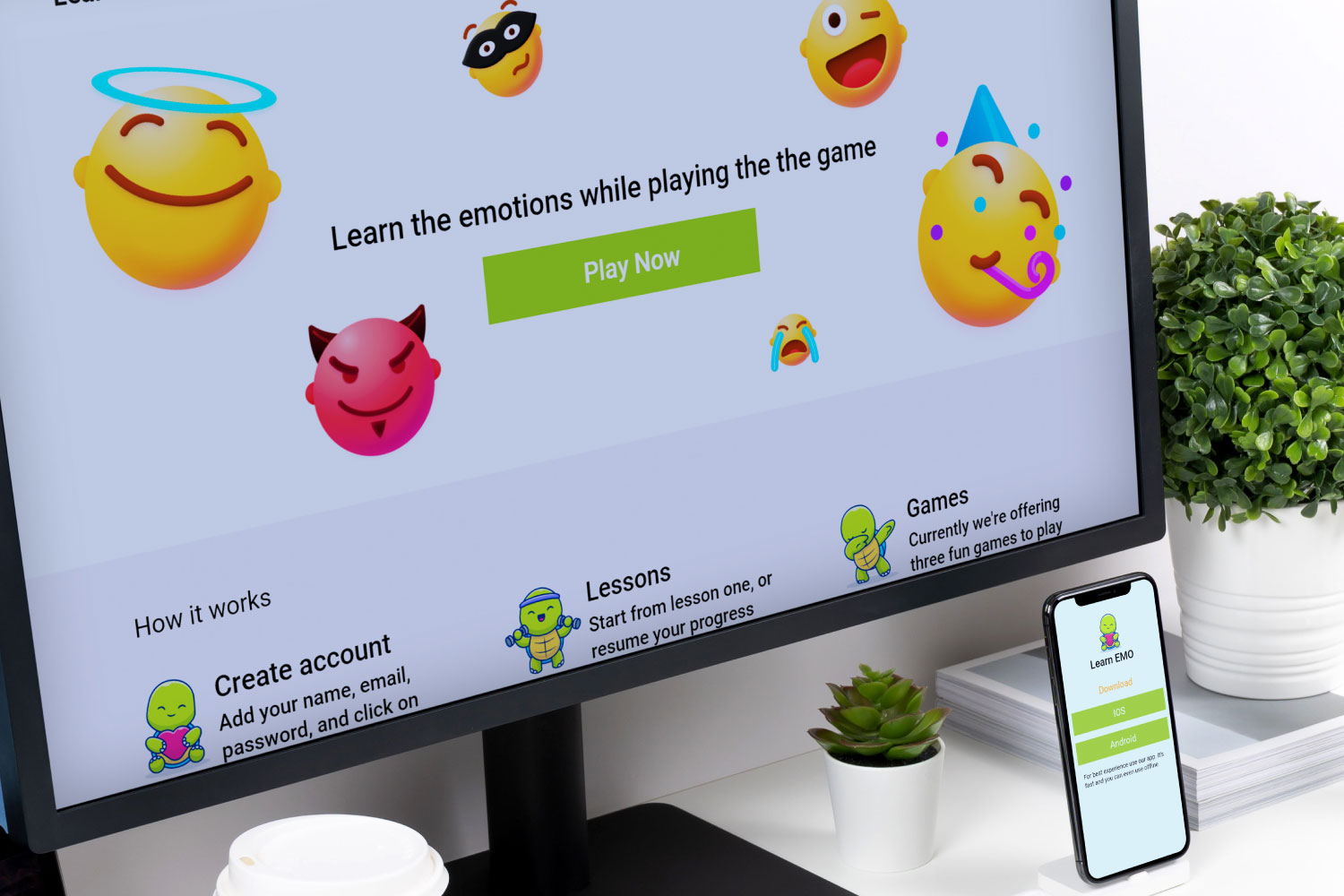 Cross-platform tool to help kids learn about emotions